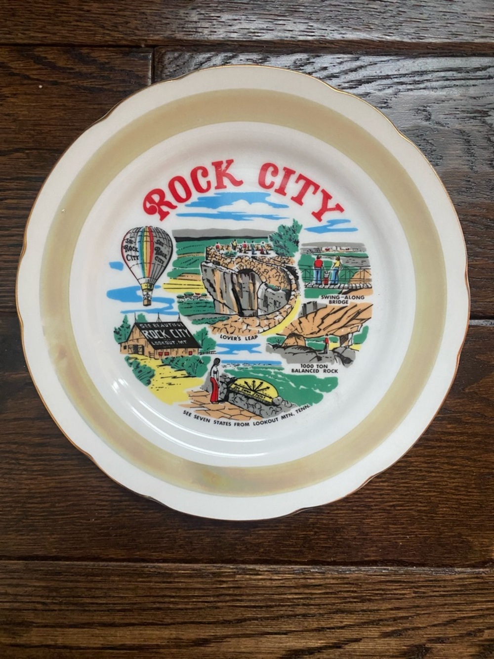 Rock City Decorative Ceramic Plate
